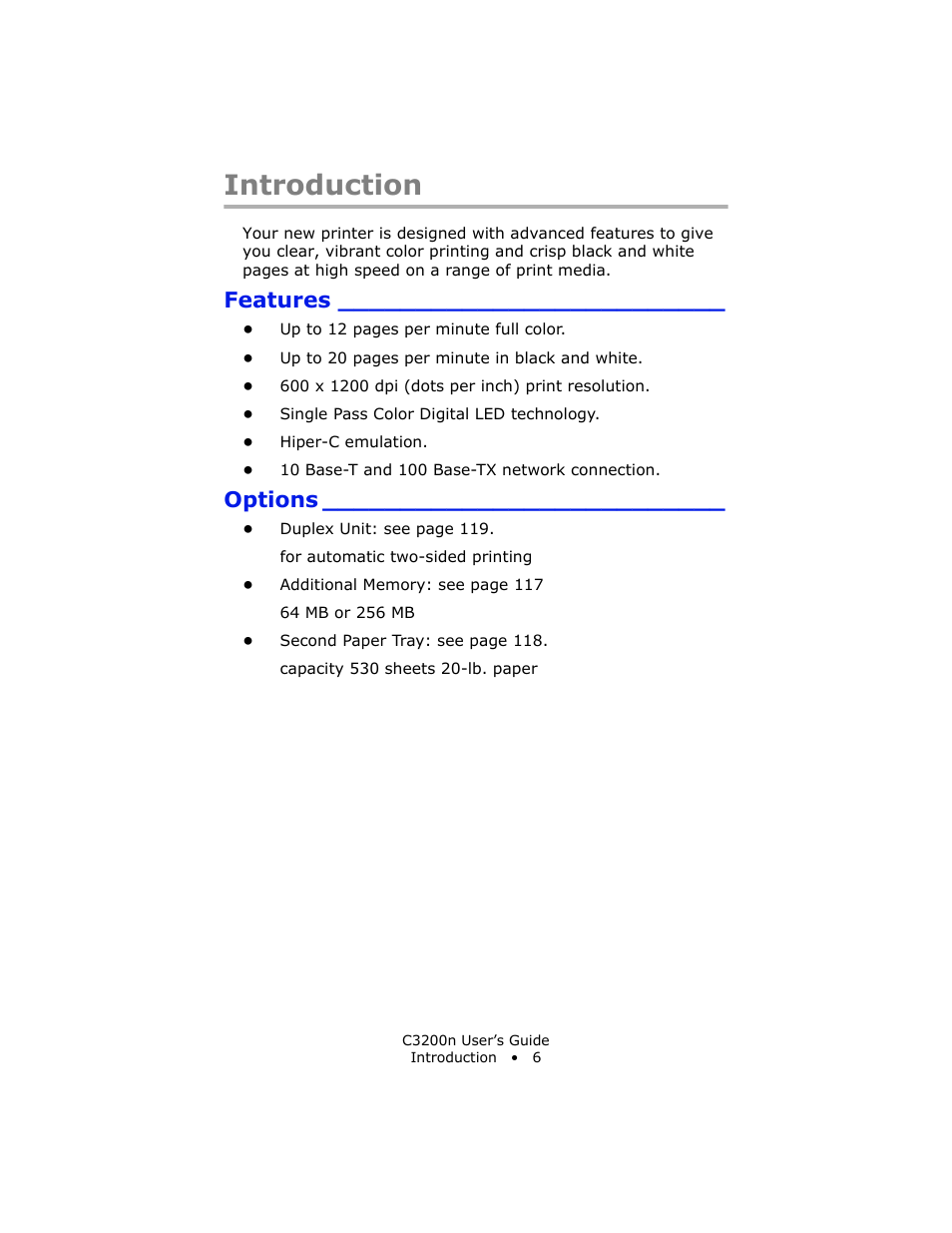 Oki C 3200n User Manual | Page 6 / 168