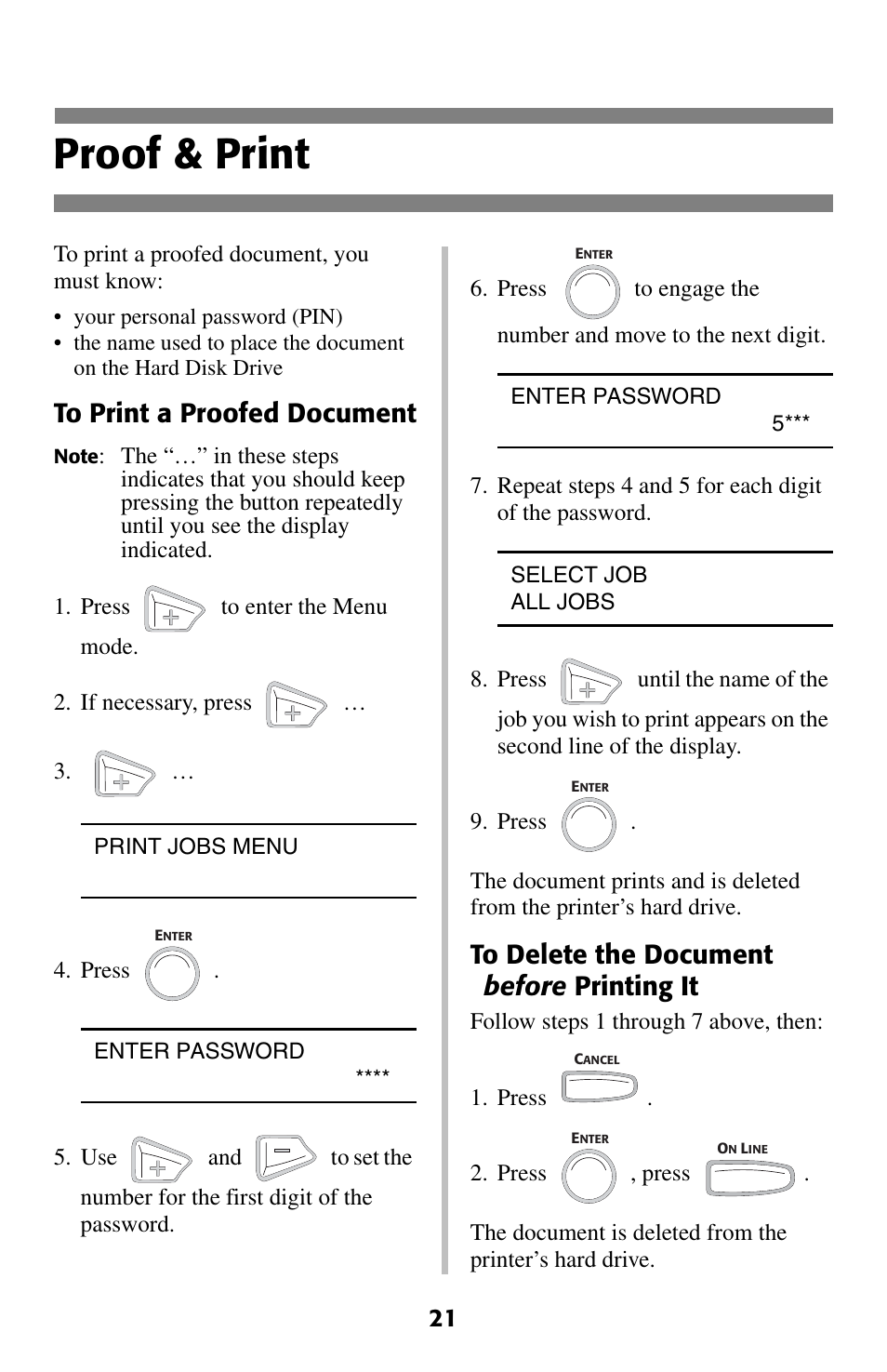 Proof & print | Oki C 5400 User Manual | Page 22 / 47