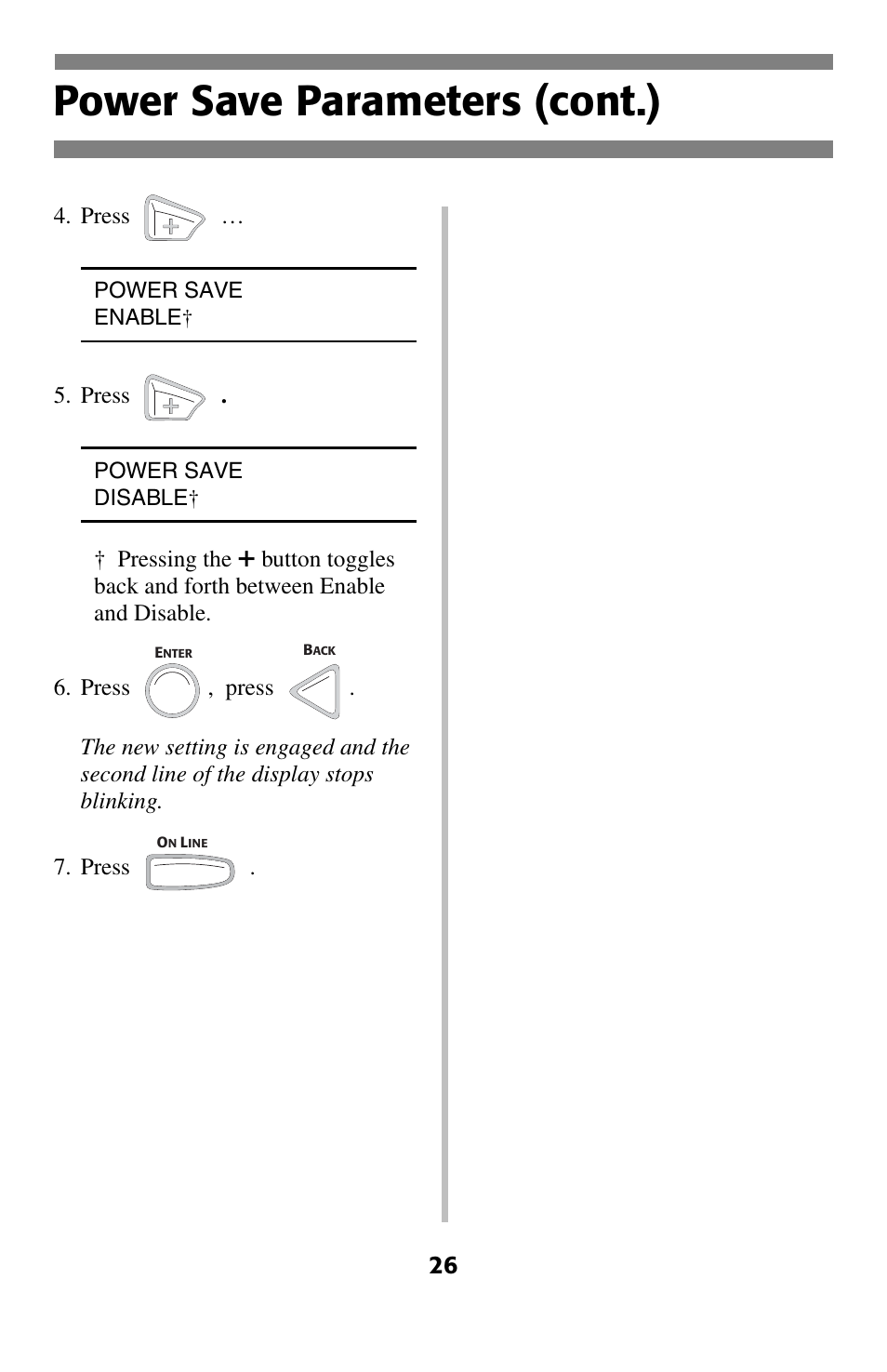 Power save parameters (cont.) | Oki C 5400 User Manual | Page 27 / 47