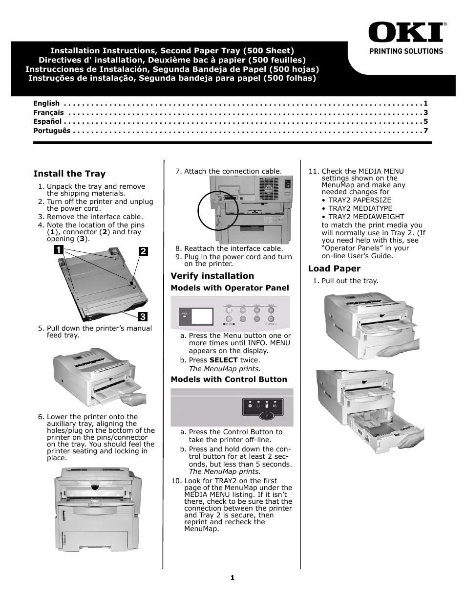 Oki B 4600n User Manual | 8 pages