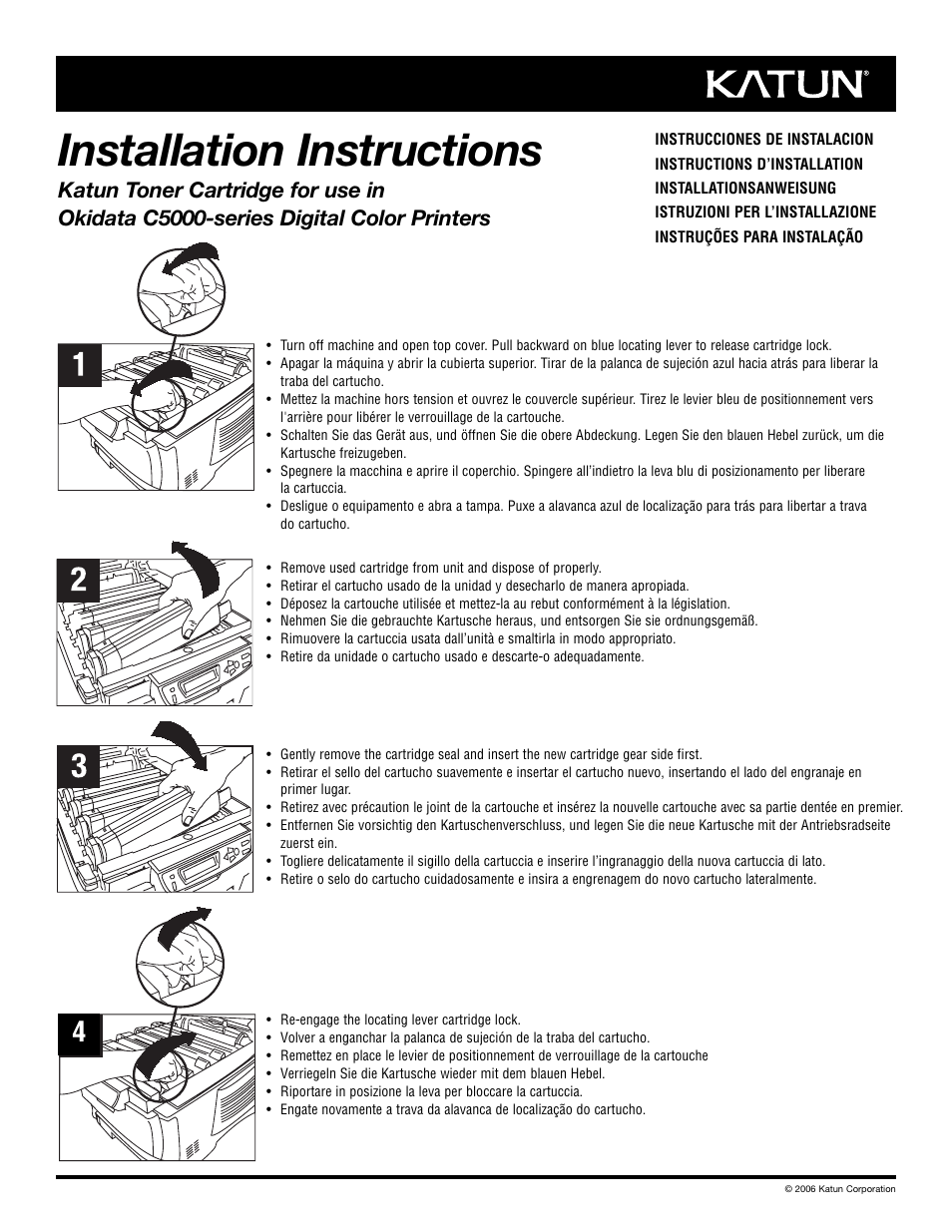 Oki C5000-series User Manual | 2 pages