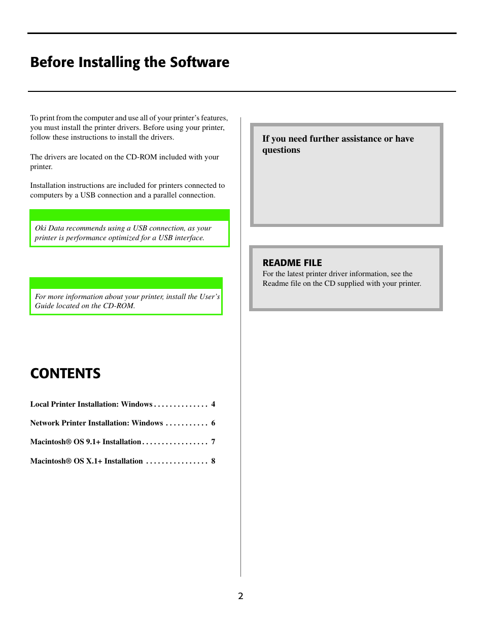 Oki B 4350N User Manual | Page 2 / 8