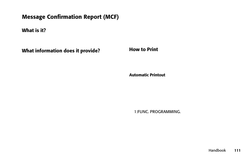 Message confirmation report (mcf) | Oki FAX 5250 User Manual | Page 111 / 176