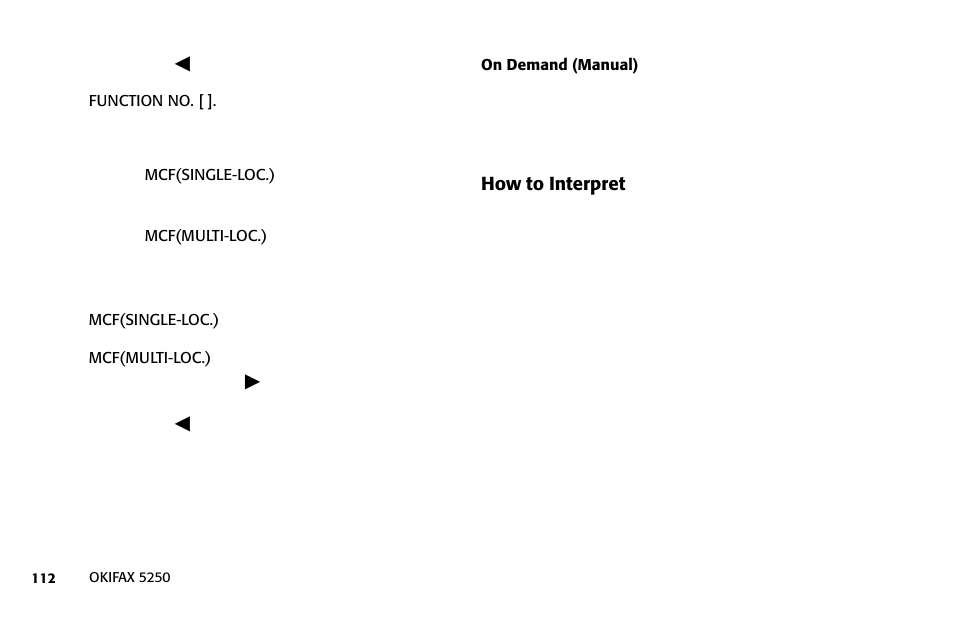 Oki FAX 5250 User Manual | Page 112 / 176