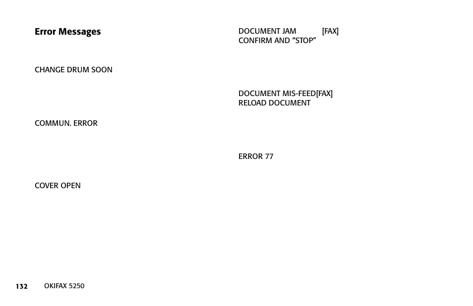 Oki FAX 5250 User Manual | Page 132 / 176