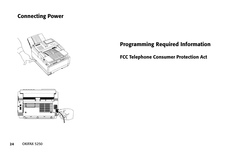 Oki FAX 5250 User Manual | Page 24 / 176