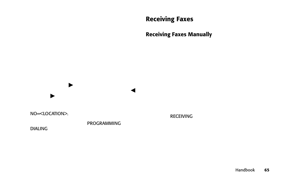 Receiving faxes | Oki FAX 5250 User Manual | Page 65 / 176