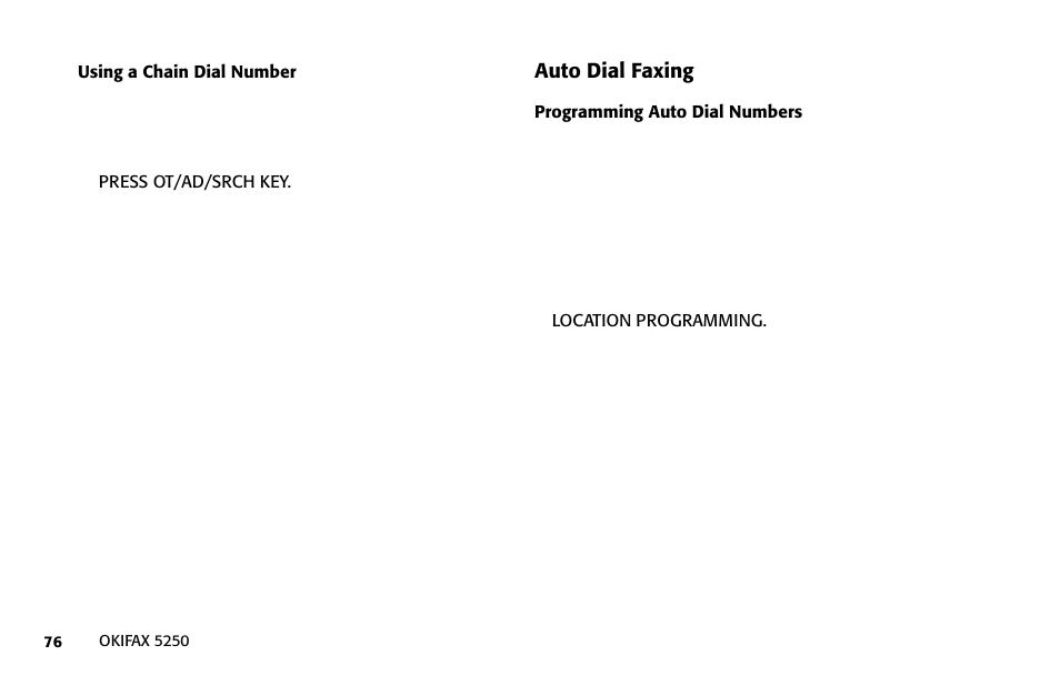 Oki FAX 5250 User Manual | Page 76 / 176