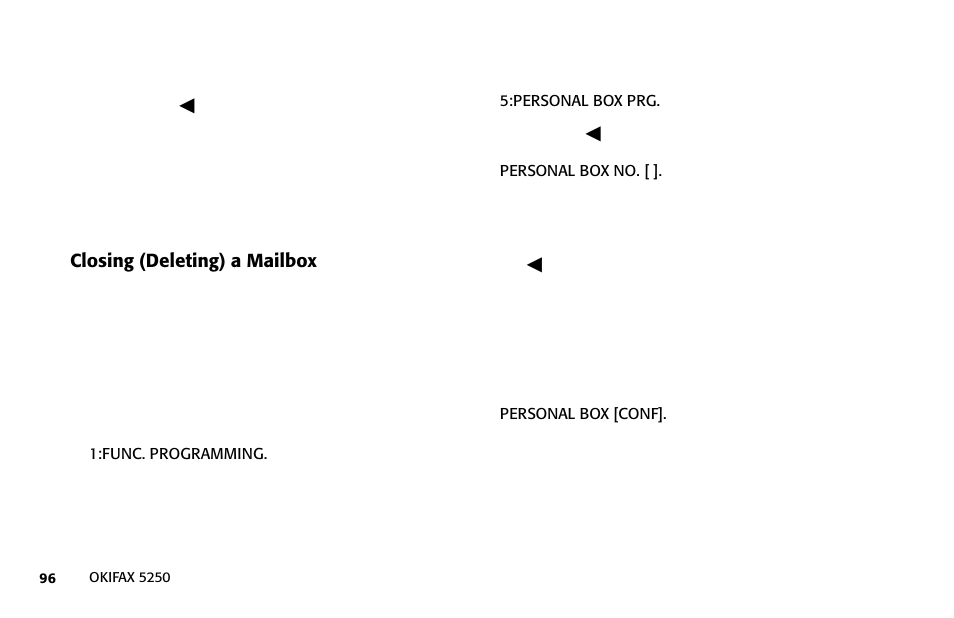 Oki FAX 5250 User Manual | Page 96 / 176