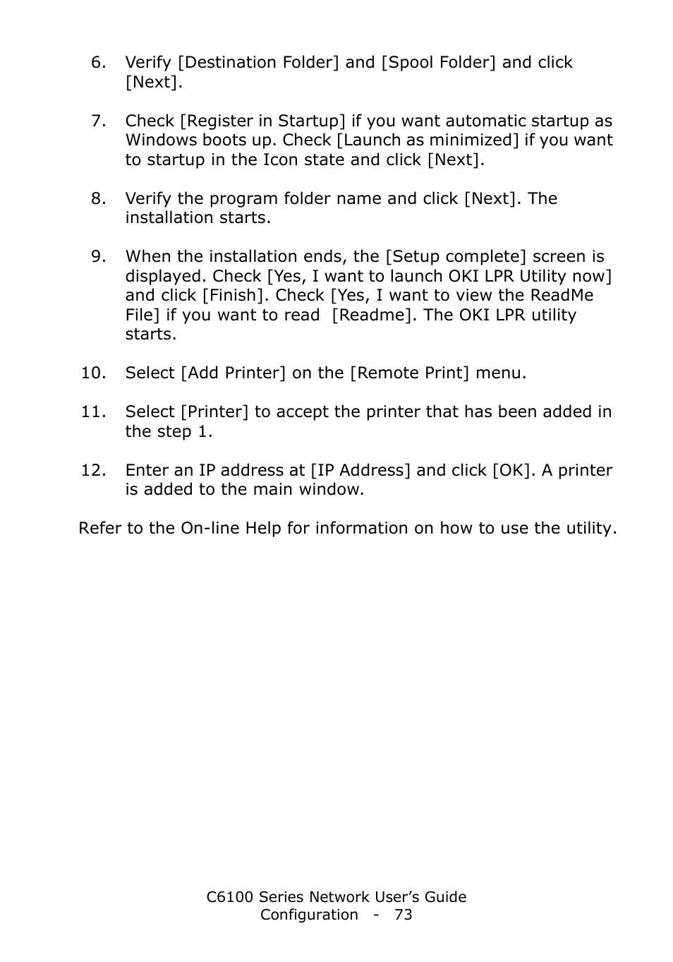 Oki C6100dn User Manual | Page 73 / 128