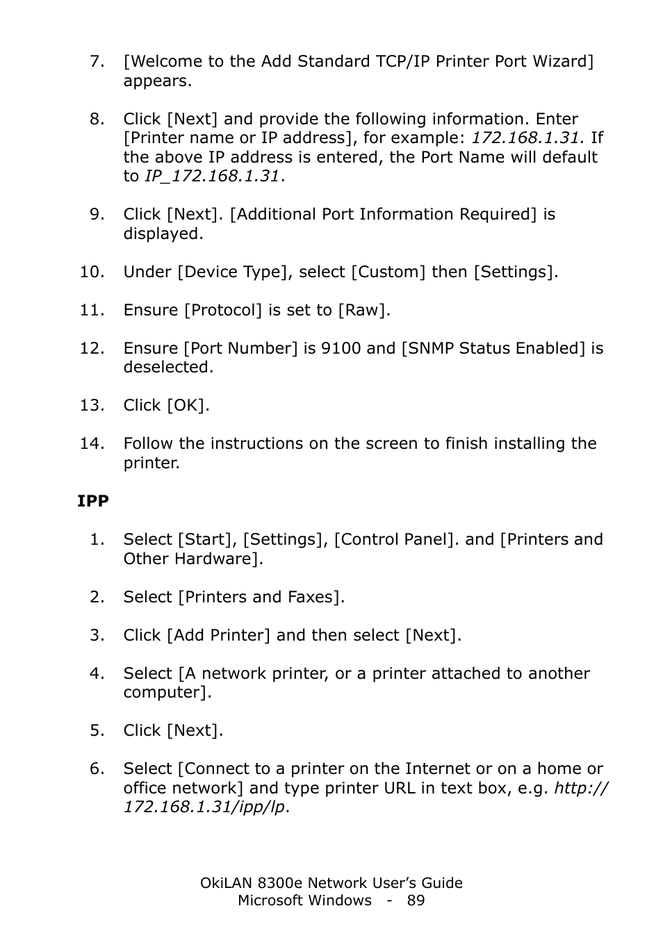 Oki C6100dn User Manual | Page 89 / 128