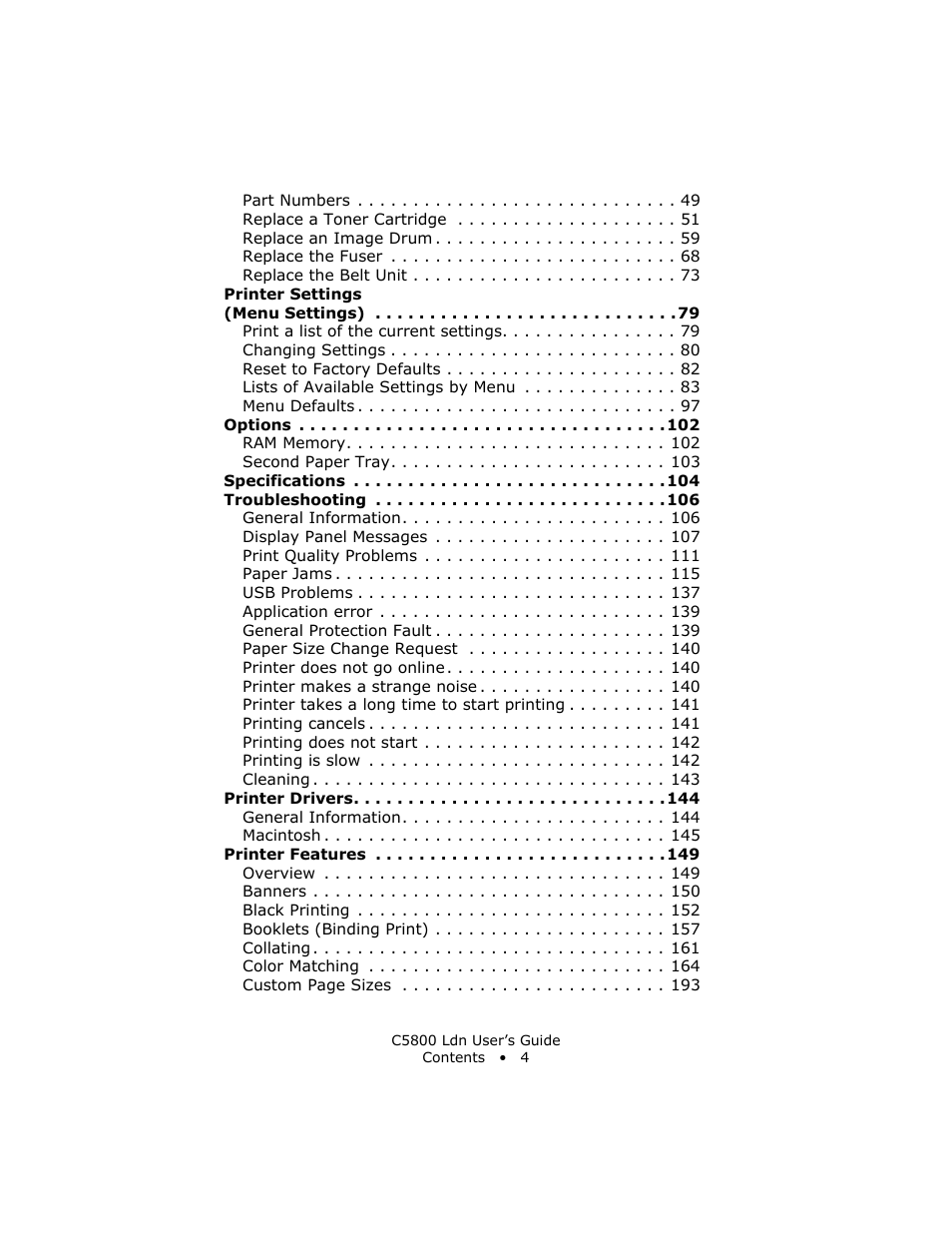 Oki C 5800Ldn User Manual | Page 4 / 251