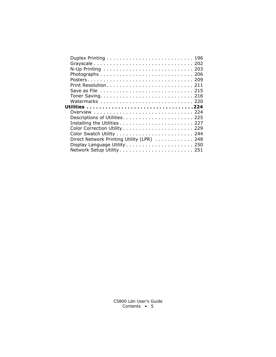 Oki C 5800Ldn User Manual | Page 5 / 251