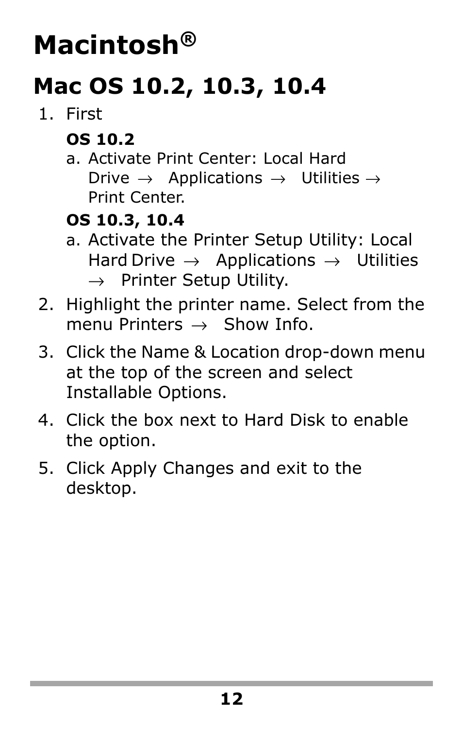 Macintosh | Oki 59375102 User Manual | Page 12 / 12