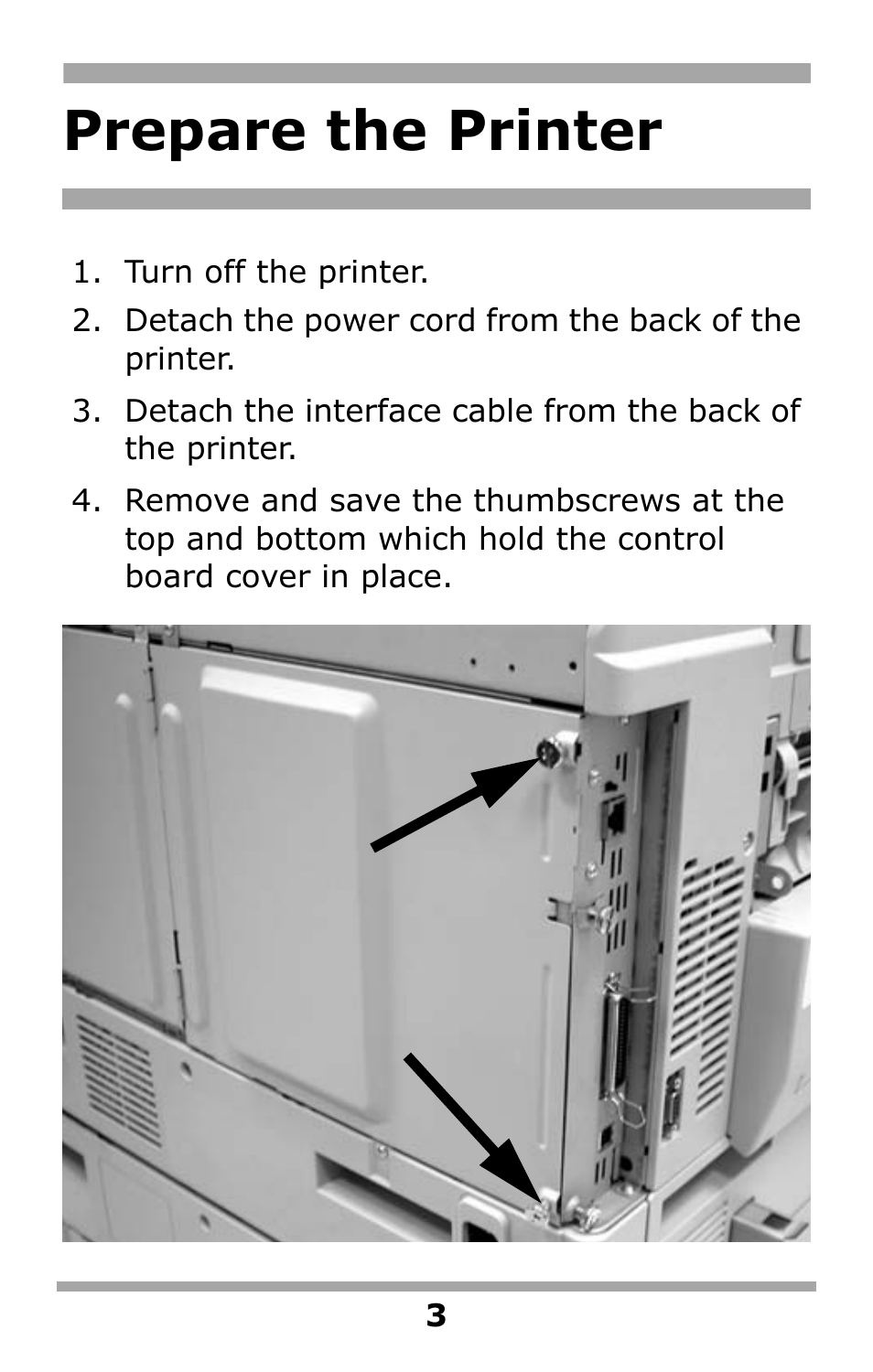 Prepare the printer | Oki 59375102 User Manual | Page 3 / 12