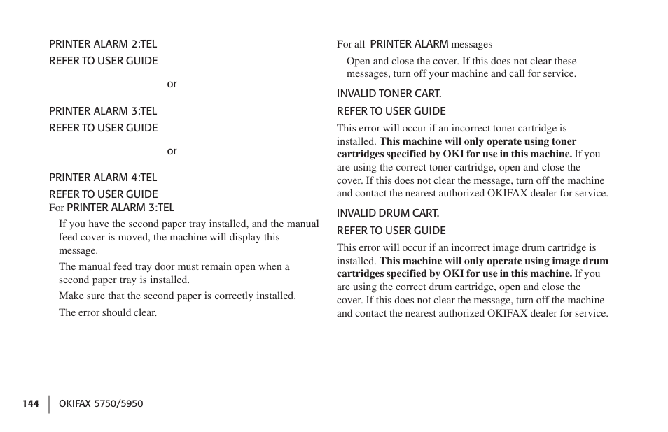 Oki 59502 User Manual | Page 144 / 172