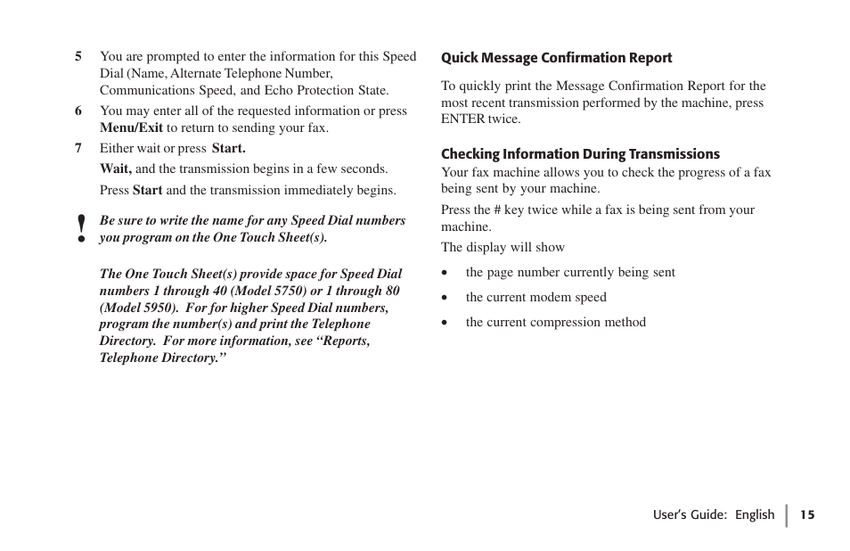 Checking information during transmissions | Oki 59502 User Manual | Page 15 / 172