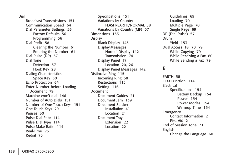 Oki 59502 User Manual | Page 158 / 172