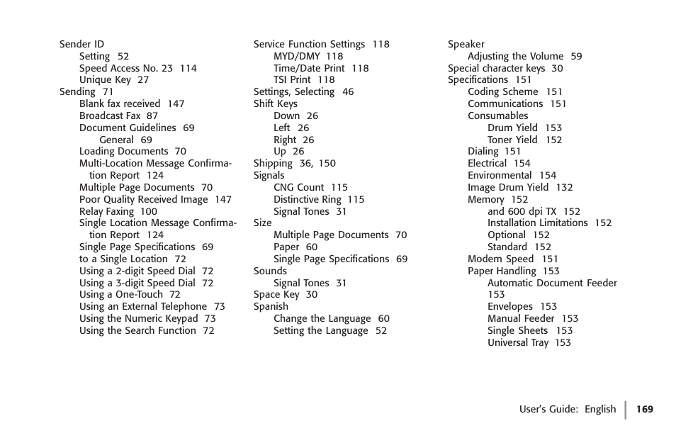 Oki 59502 User Manual | Page 169 / 172