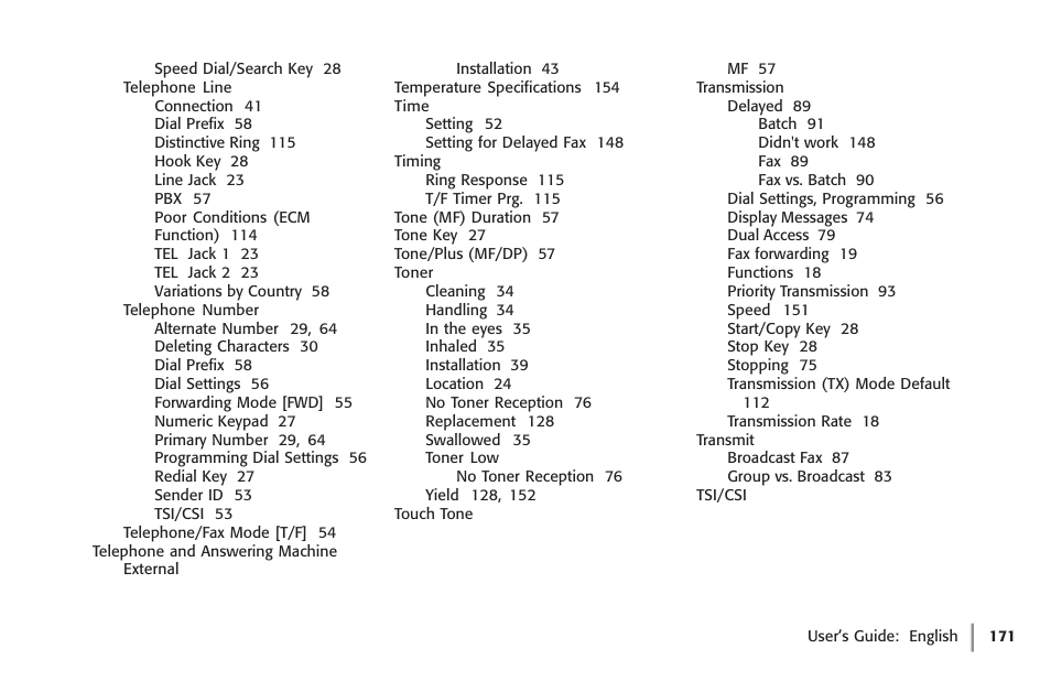 Oki 59502 User Manual | Page 171 / 172