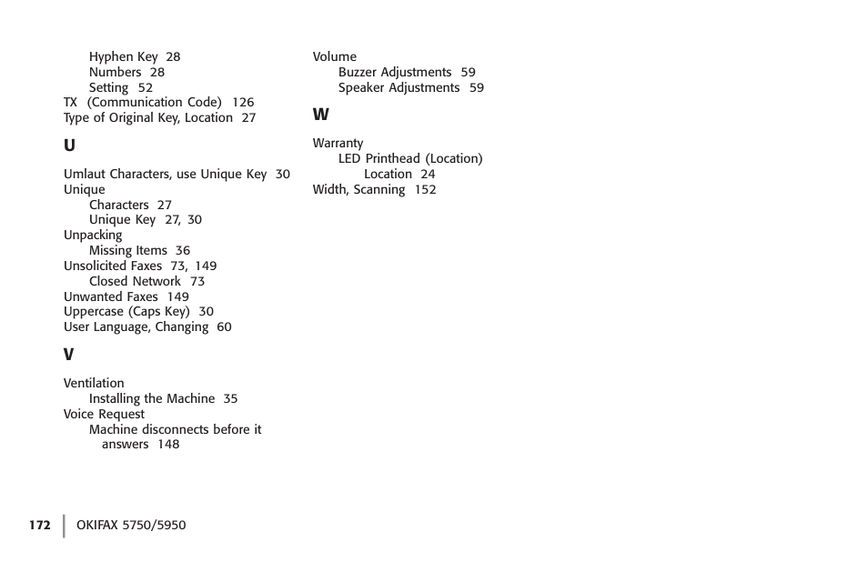 Oki 59502 User Manual | Page 172 / 172