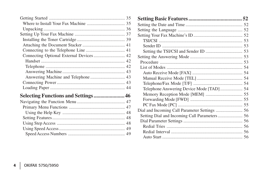 Oki 59502 User Manual | Page 4 / 172