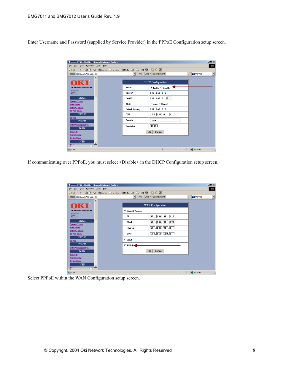 Oki BMG7012 User Manual | Page 13 / 70