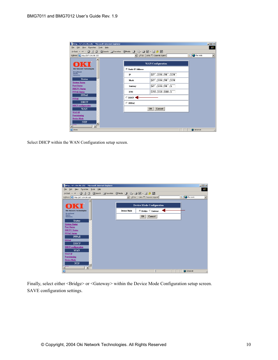 Oki BMG7012 User Manual | Page 15 / 70