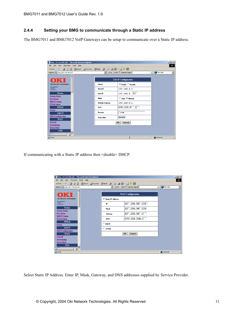 Oki BMG7012 User Manual | Page 16 / 70