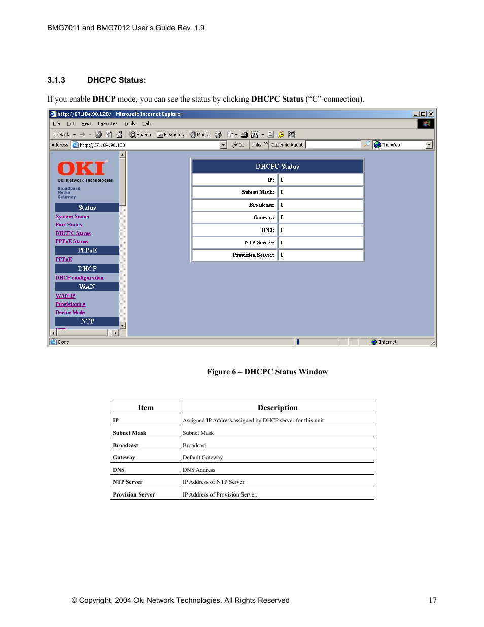 Oki BMG7012 User Manual | Page 22 / 70