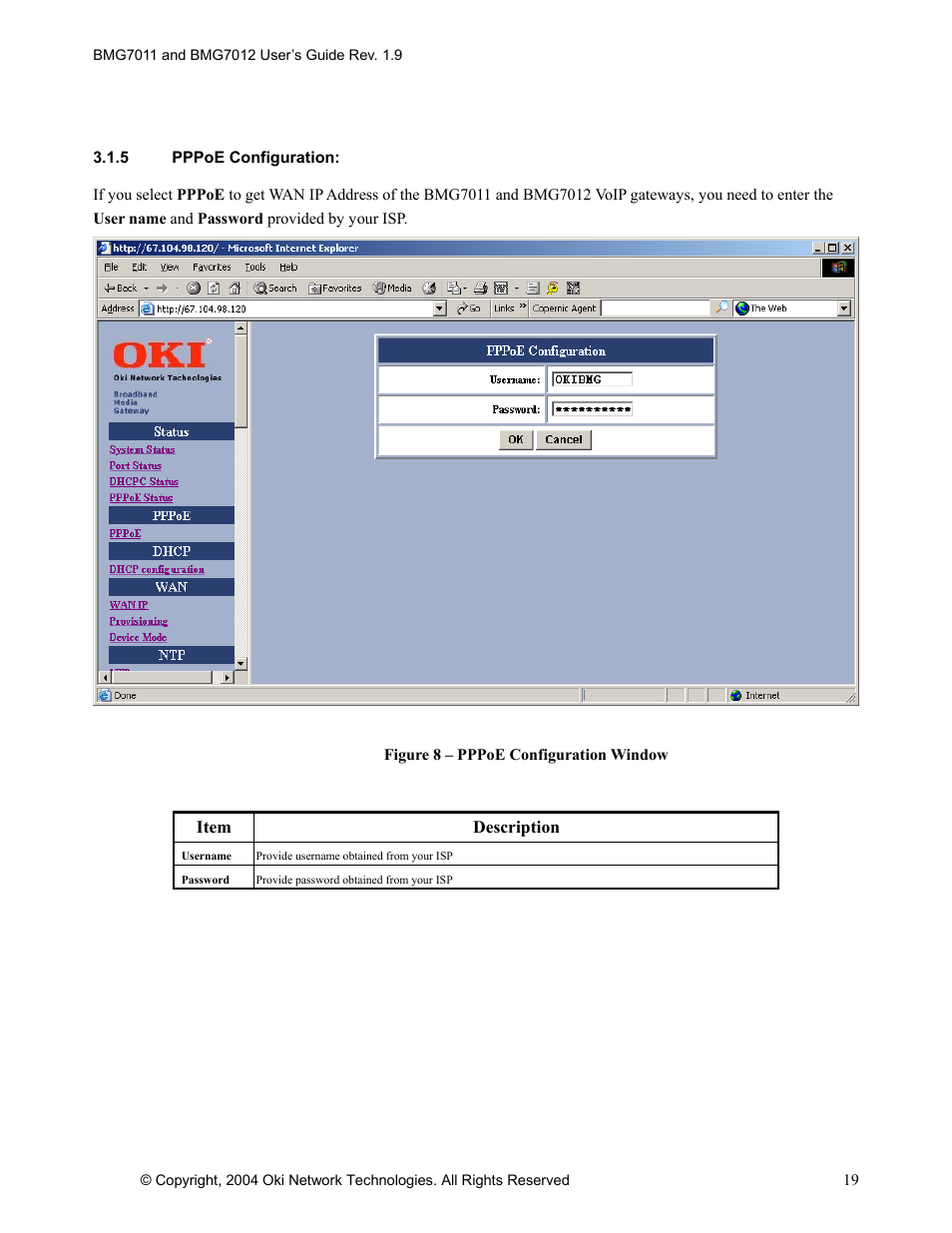 Oki BMG7012 User Manual | Page 24 / 70