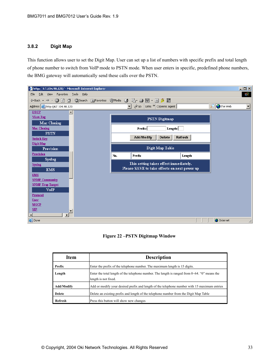 Oki BMG7012 User Manual | Page 38 / 70