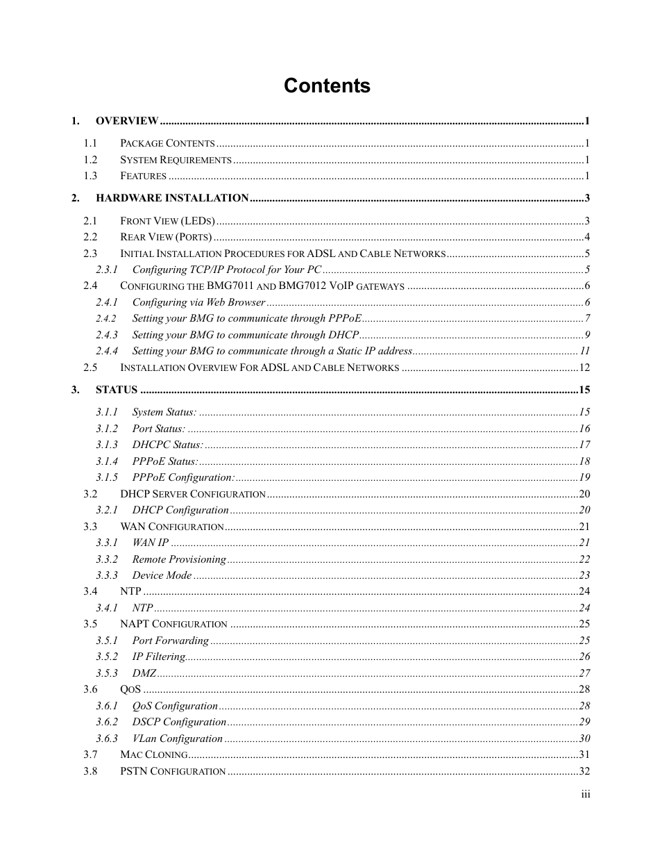 Oki BMG7012 User Manual | Page 4 / 70