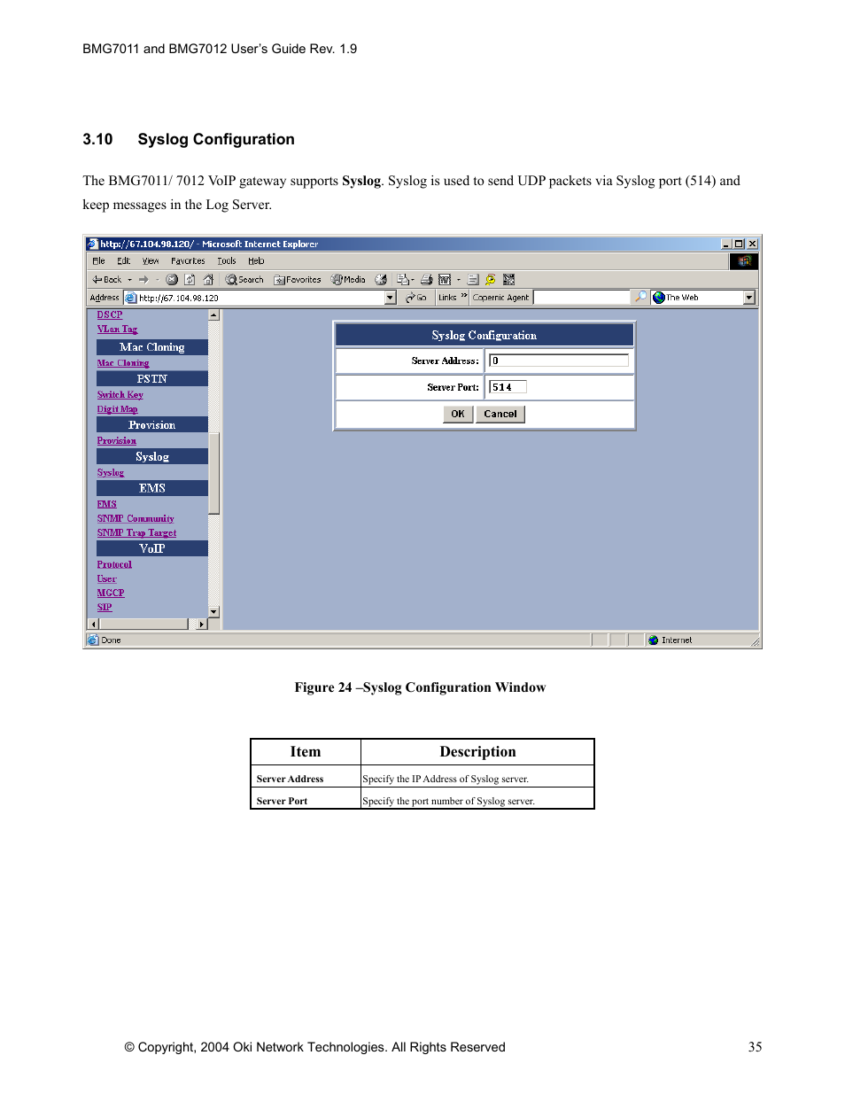 Oki BMG7012 User Manual | Page 40 / 70