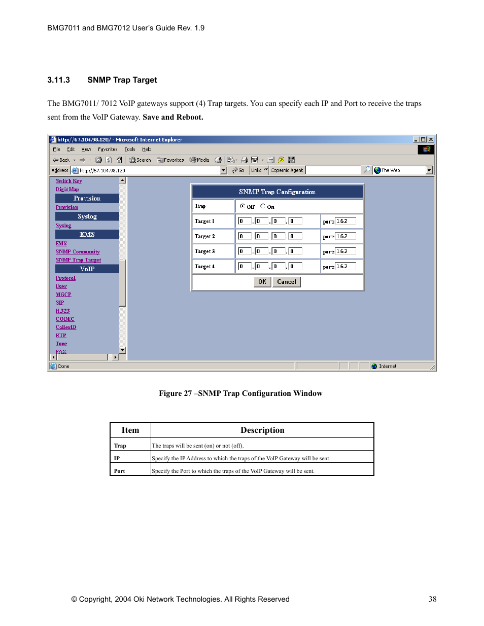 Oki BMG7012 User Manual | Page 43 / 70