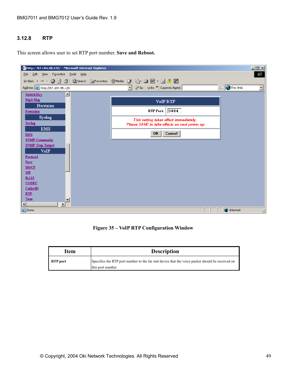 Oki BMG7012 User Manual | Page 54 / 70