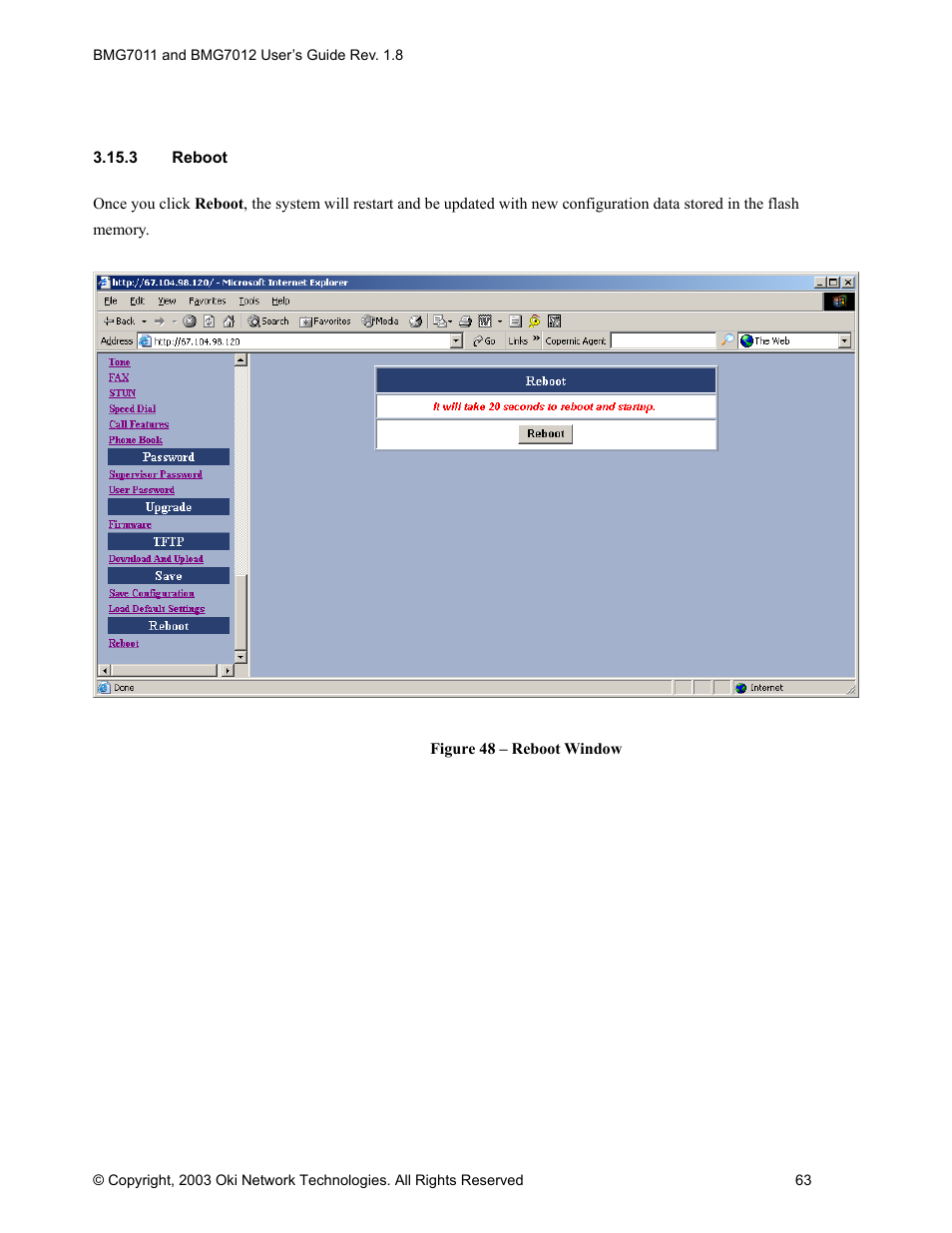 Oki BMG7012 User Manual | Page 68 / 70
