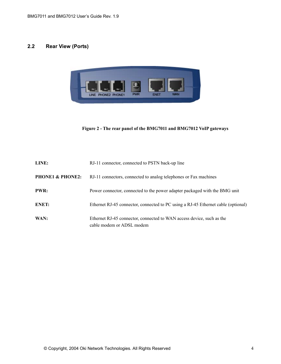 Oki BMG7012 User Manual | Page 9 / 70