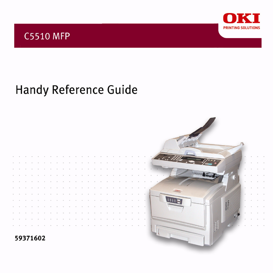 Oki C5510 MFP User Manual | 43 pages