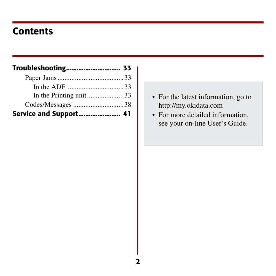 Oki C5510 MFP User Manual | Page 3 / 43