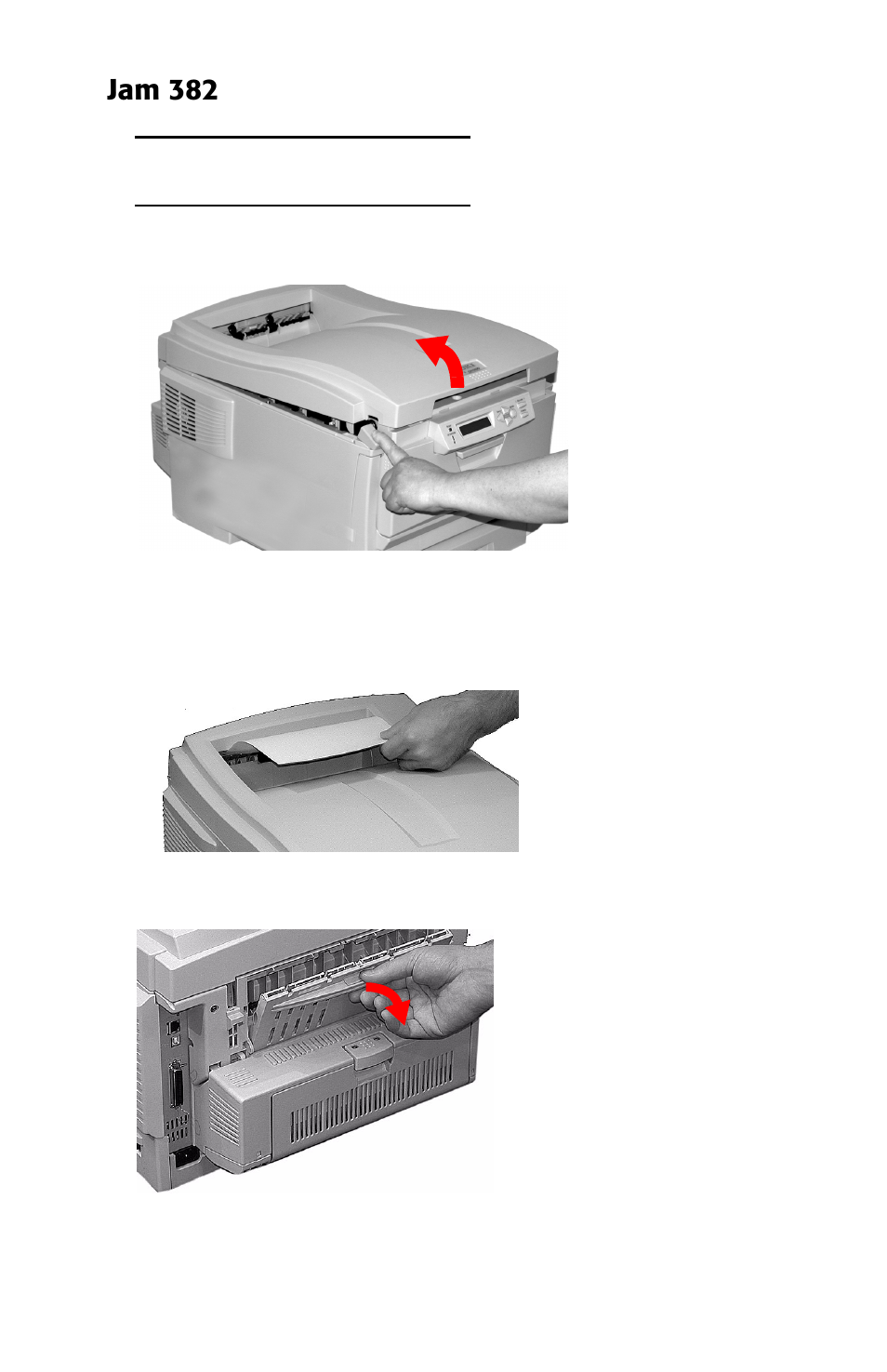 Jam 382 | Oki ES 1624n MFP User Manual | Page 101 / 326
