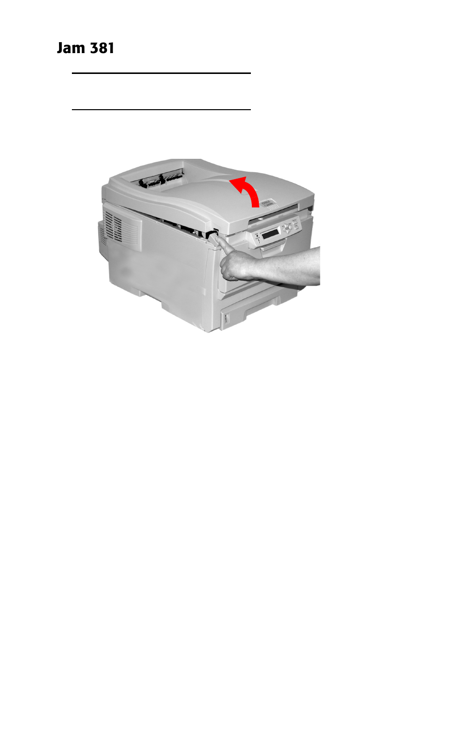 Jam 381 | Oki ES 1624n MFP User Manual | Page 104 / 326