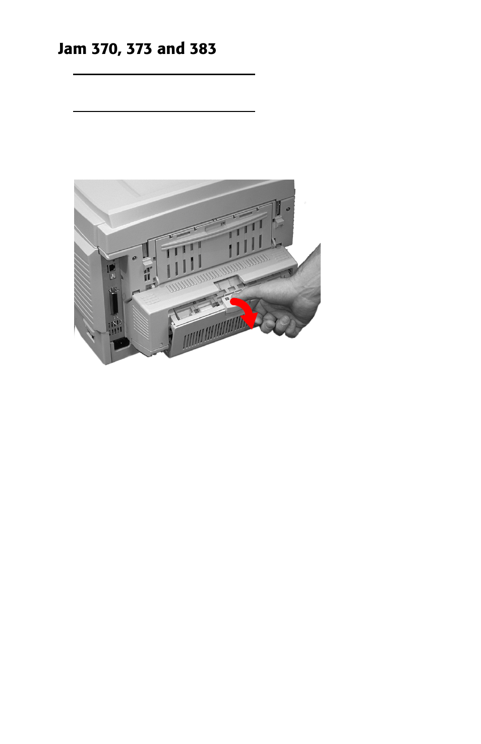 Jam 370, 373 and 383 | Oki ES 1624n MFP User Manual | Page 112 / 326