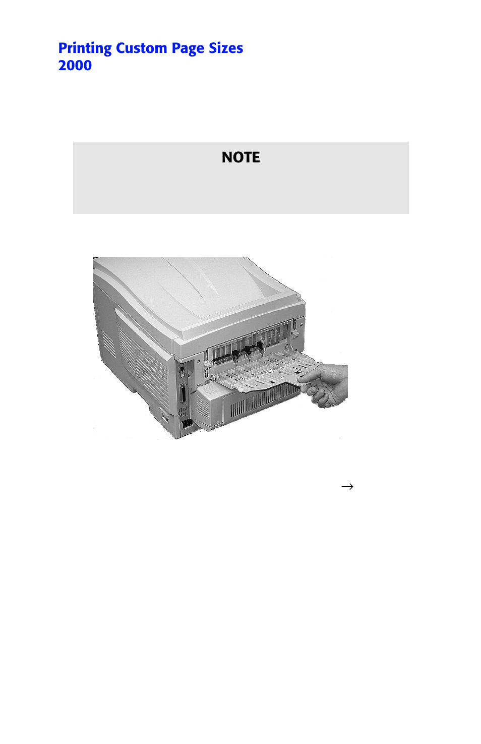 Printing custom page sizes 2000 | Oki ES 1624n MFP User Manual | Page 195 / 326