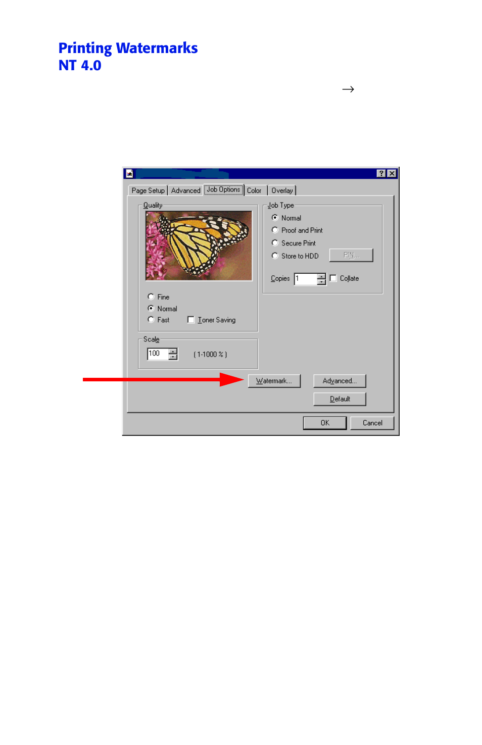 Printing watermarks nt 4.0 | Oki ES 1624n MFP User Manual | Page 276 / 326