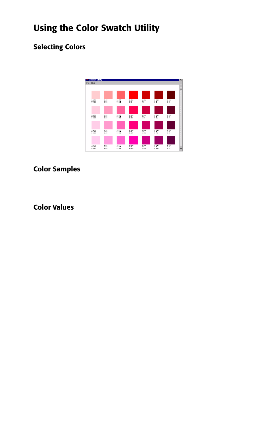 Using the color swatch utility | Oki ES 1624n MFP User Manual | Page 294 / 326