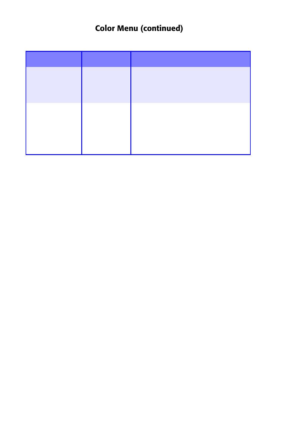 Color menu (continued) | Oki ES 1624n MFP User Manual | Page 46 / 326