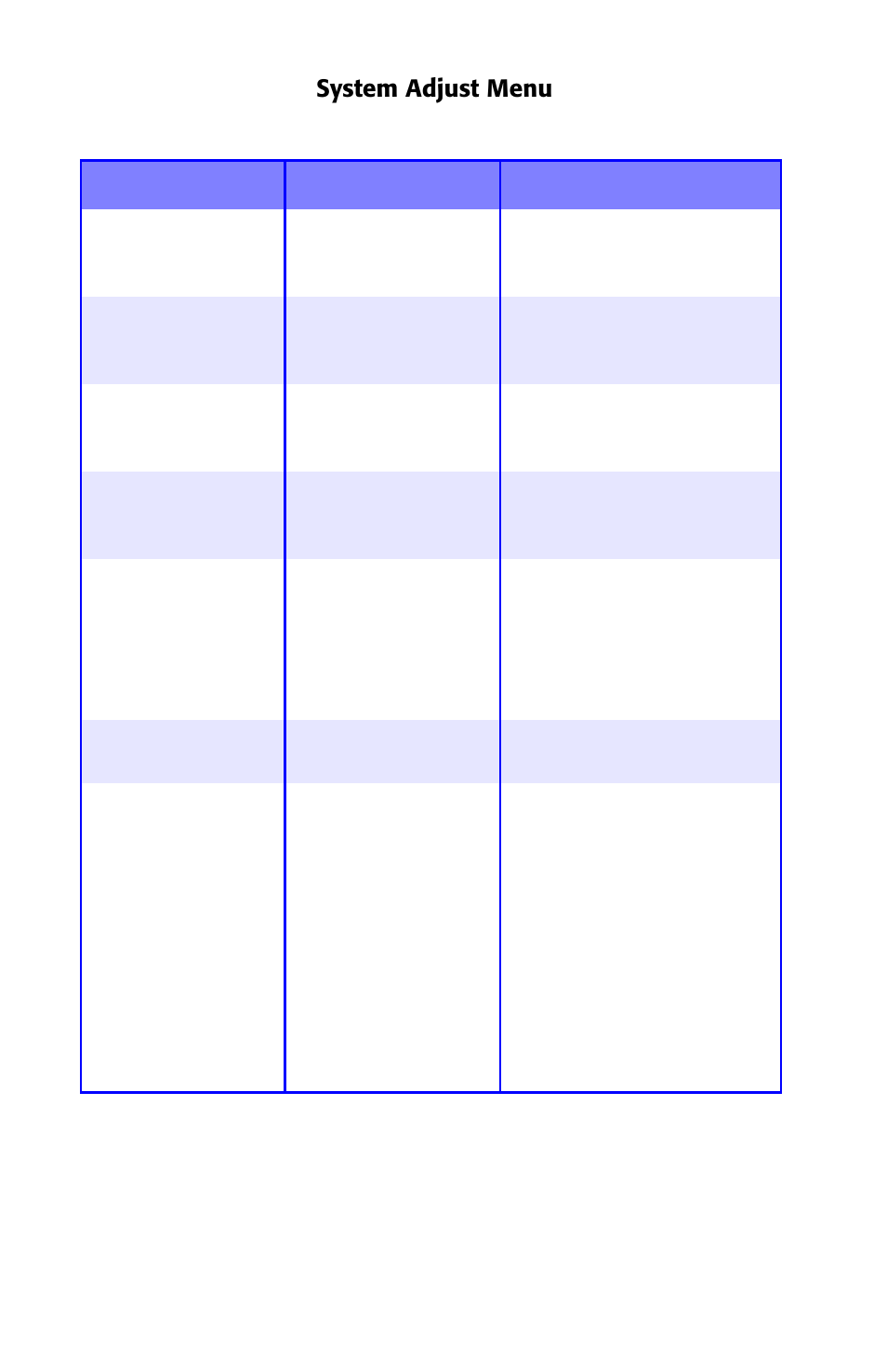 System adjust menu | Oki ES 1624n MFP User Manual | Page 63 / 326