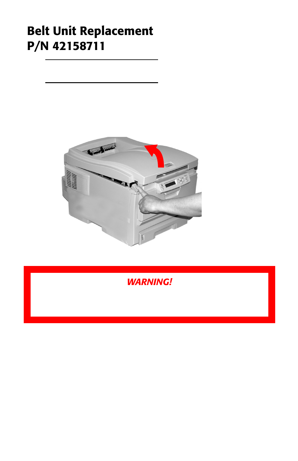 Belt unit replacement | Oki ES 1624n MFP User Manual | Page 90 / 326