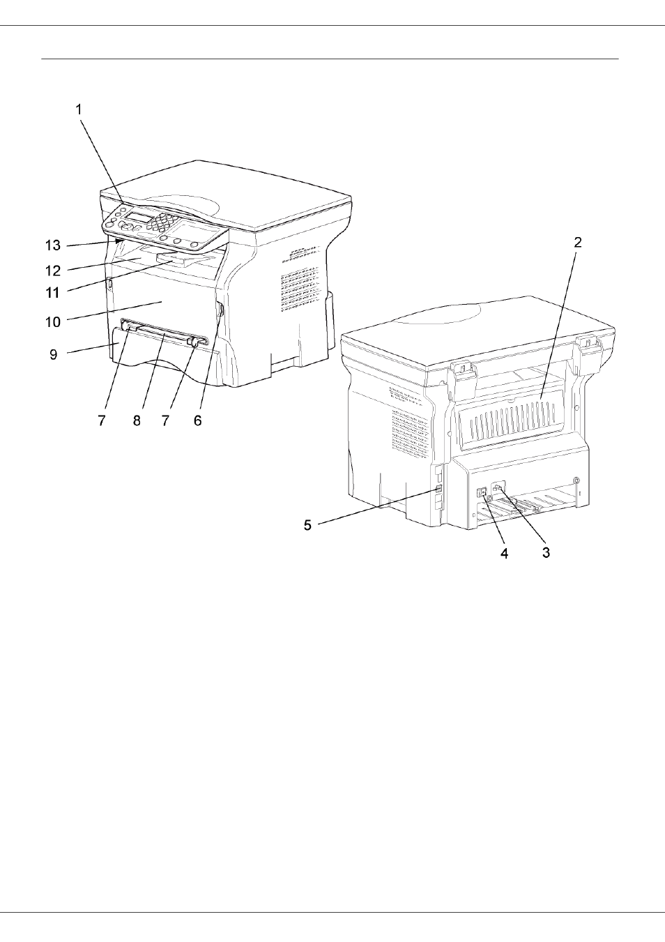 Terminal description, 2 - installation, Mb260 | Terminal description front and back sides | Oki MB 260 User Manual | Page 16 / 55